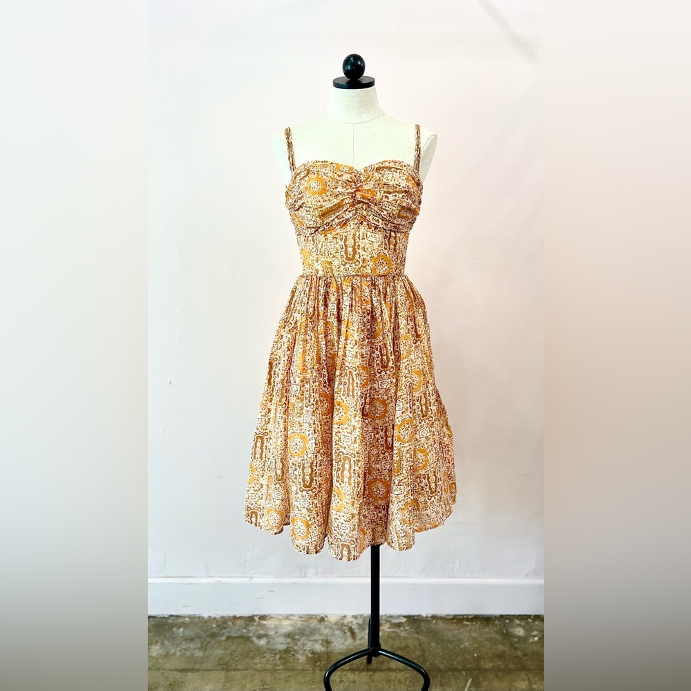 Vintage sundress women Flower